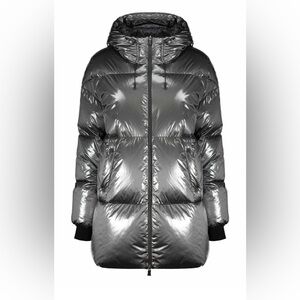 Herno Laminar Shiny Fabric Down Jacket - Size 40 - NEW with tags